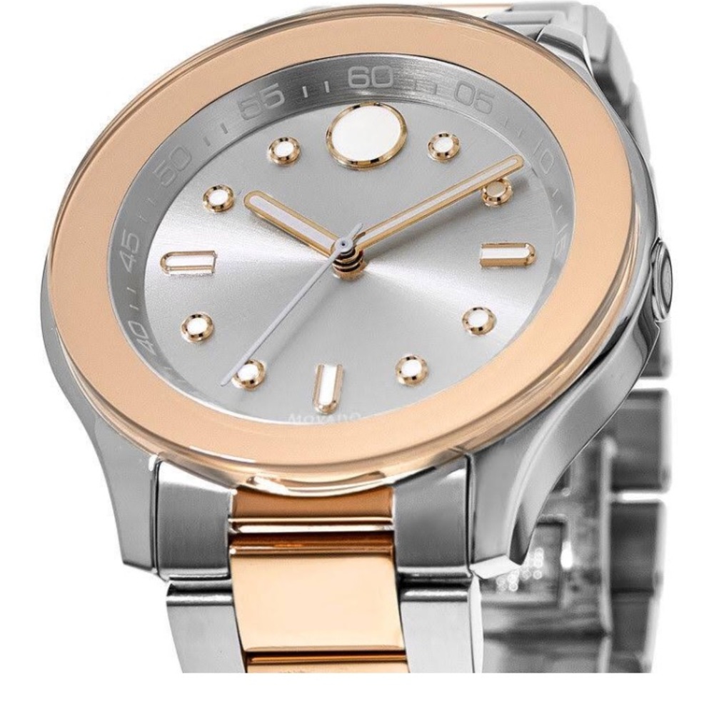 🔥FLASH SALE🔥 Movado Bold Rose-silver Watch NWT